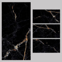 120X60 Deluxe Black Porcelain Tiles - Image 2